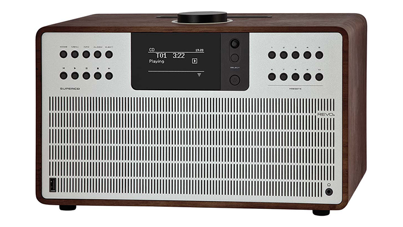 Revo SuperCD Walnut/Silver - Radio & clock radio - LDLC